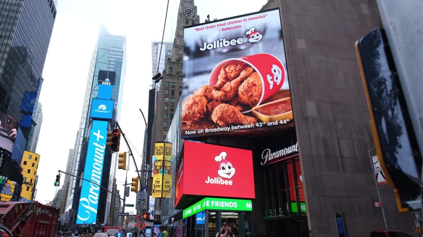 Jollibee billboard - New York Times Square